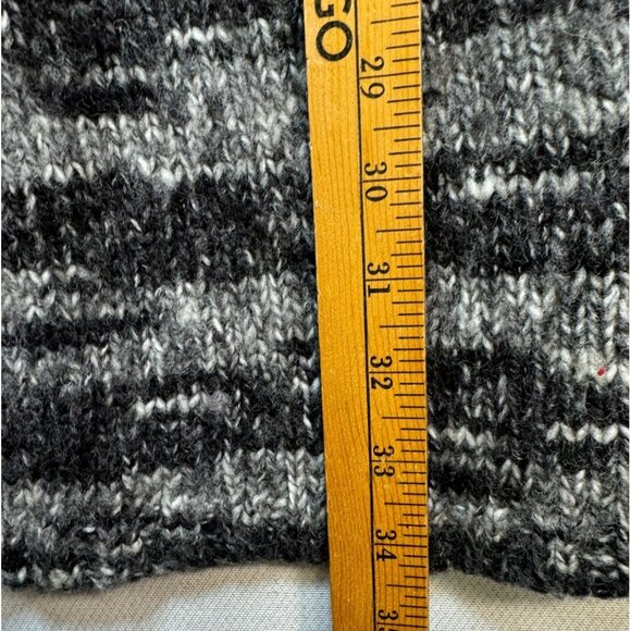 Lane Bryant Womens Open Front Knit Cardigan 14/16 Black Gray White Short Sleeve - Picture 3 of 10